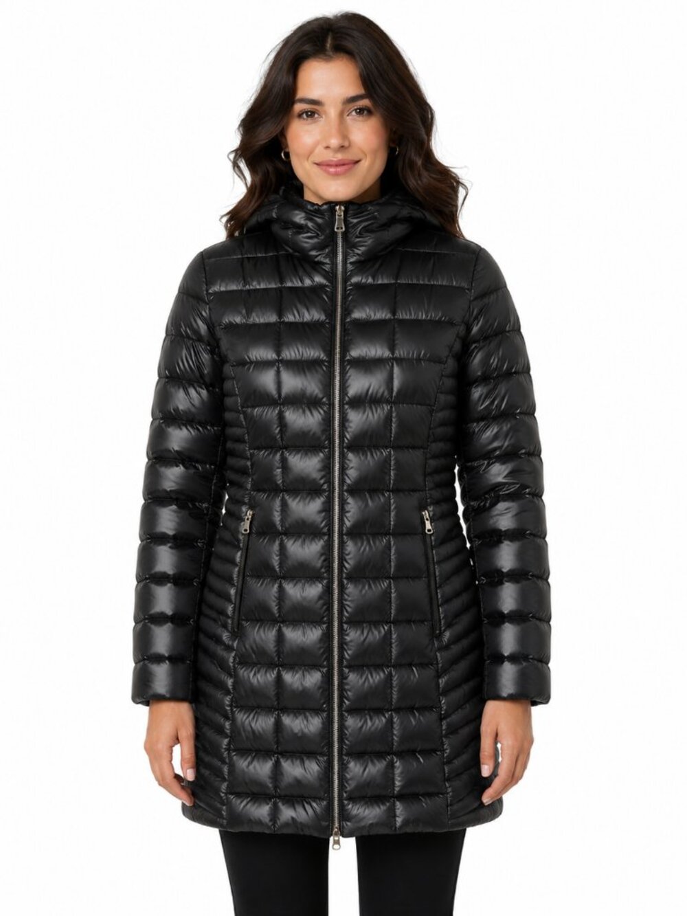 Calvin Klein Lightweight Packable Down Hooded Jacket - Size Medium